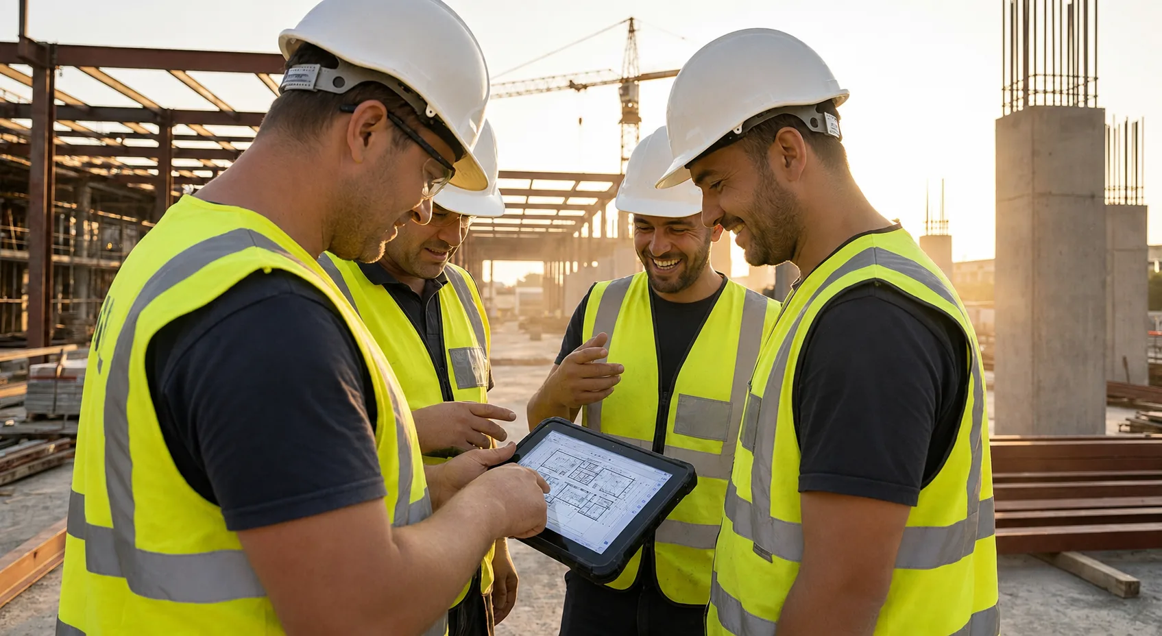 Contractor construction site