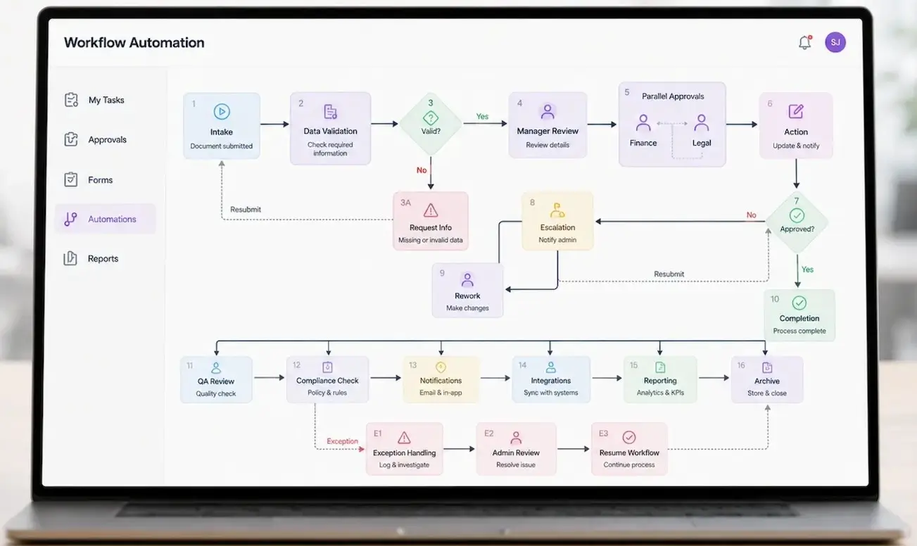 Workflow automation and process design